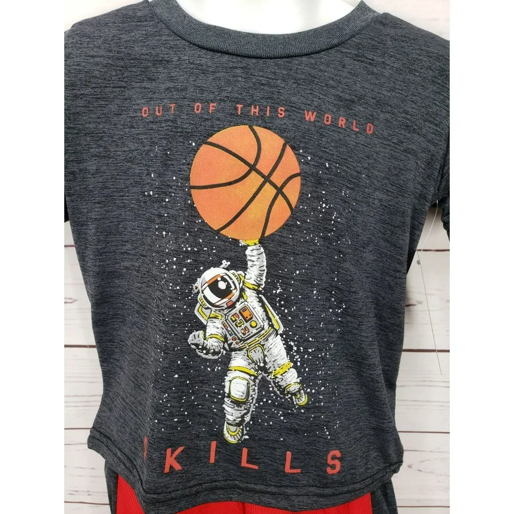 Buzzer Beater Out of this World Skill Basketball 2T athletic Gym Shirt short set